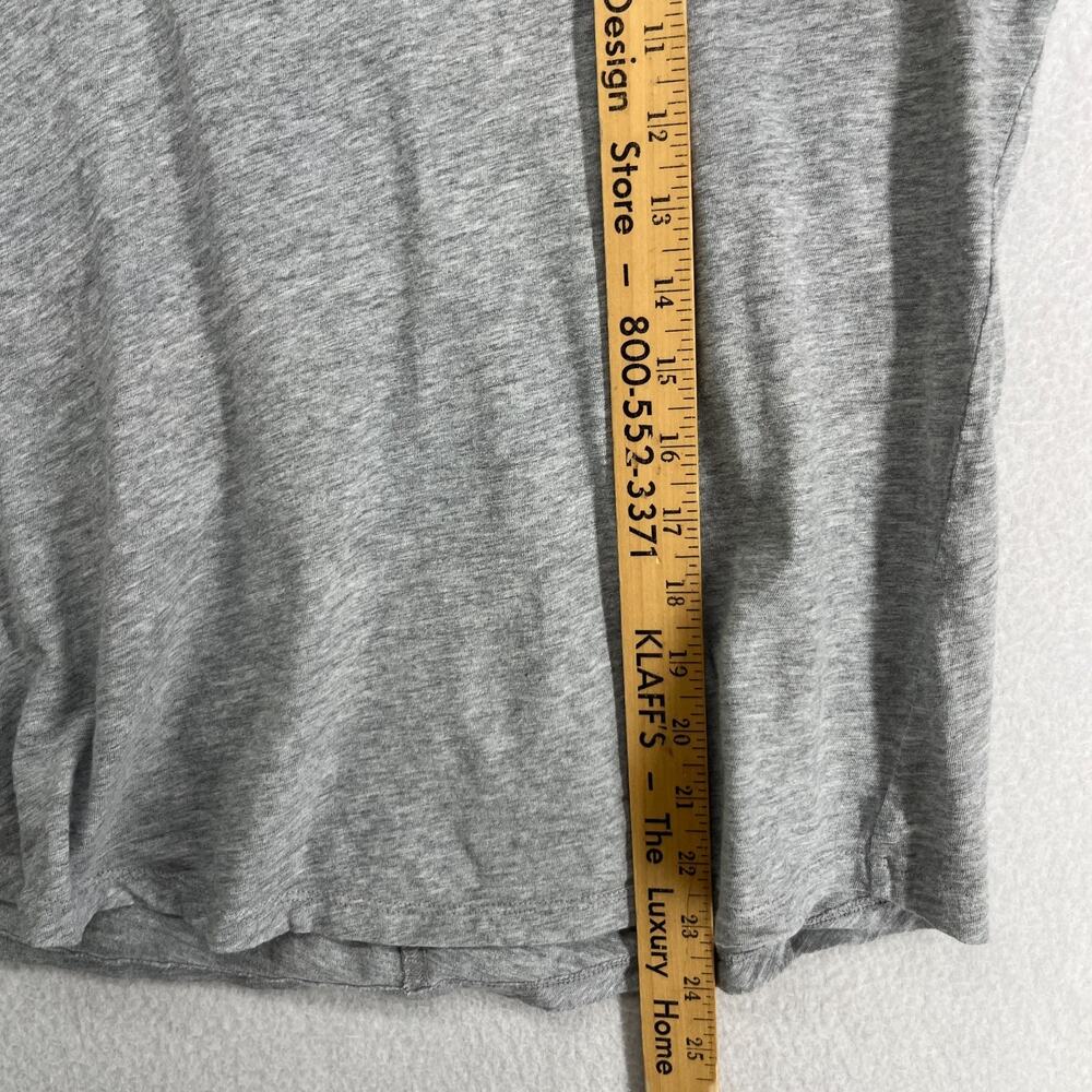 EILEEN FISHER Top S Slub Organic Cotton Jersey Crewneck Short Sleeve Gray - Picture 8 of 9